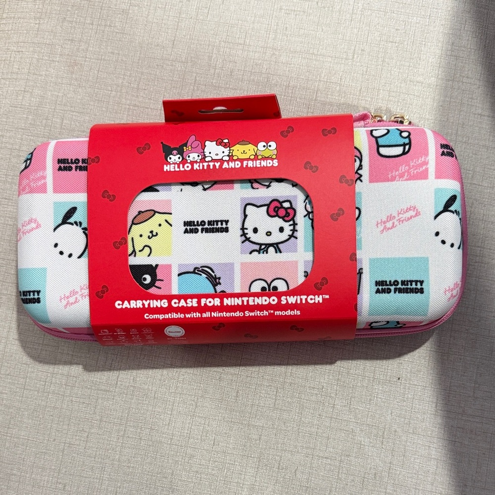 Sanrio Hello Kitty and Friends Pink Nintendo Switch Carrying Case
